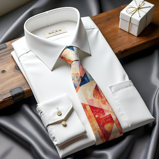 Solar Flare Abstract Art Stropdas