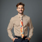 Solar Flare Abstract Art Stropdas