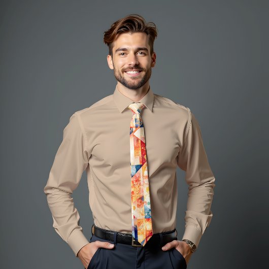 Solar Flare Abstract Art Stropdas