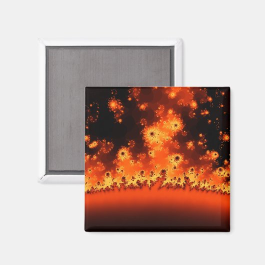 Solar Flare Fractal Magnet (Voorkant / Achterkant)