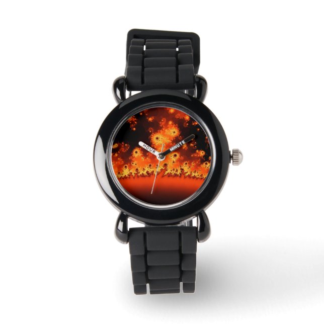 Solar Flare Fractal Watch (Kind) Horloge (Voorkant)
