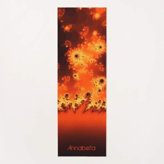 Solar Flare Fractal Yoga Mat (Voorkant)
