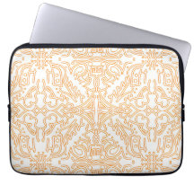 Solar Flare Goud Damast Hoes voor Phone / iPad