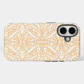 Solar Flare Goud Damast Hoes voor Telefoon / iPad (Achterkant (horizontaal))