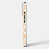 Solar Flare Goud Damast Hoes voor Telefoon / iPad (Achterkant / Links)