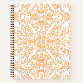 Solar Flare Goud Damast Hoes voor Telefoon / iPad Notitieboek