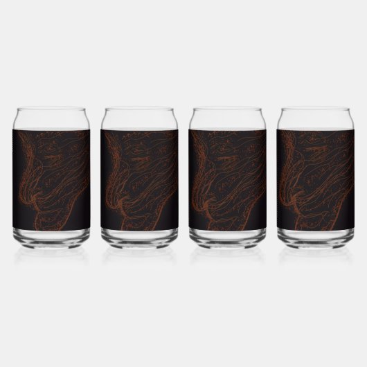 Solar Flare Lightning God Blikvorm Glas (Achterkant)