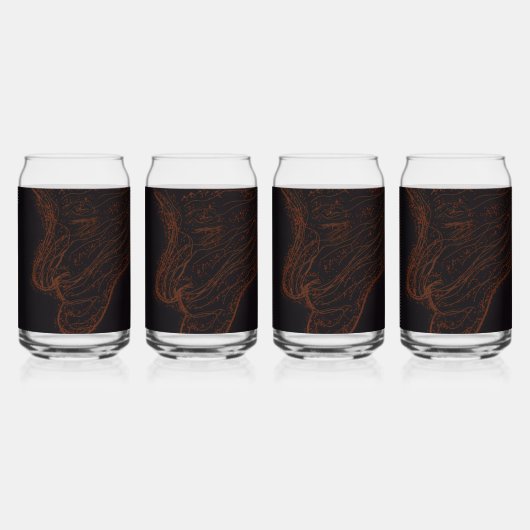 Solar Flare Lightning God Blikvorm Glas (Voorkant)