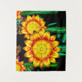 Solar Flare Sunflowers  Wandkleed (Voorkant)