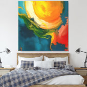 Solar Genesis Canvas Afdruk (Insitu (Slaapkamer))