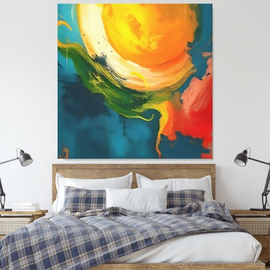 Solar Genesis Canvas Afdruk (Insitu (Slaapkamer))