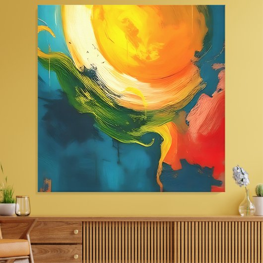 Solar Genesis Canvas Afdruk (Insitu (Woonkamer))