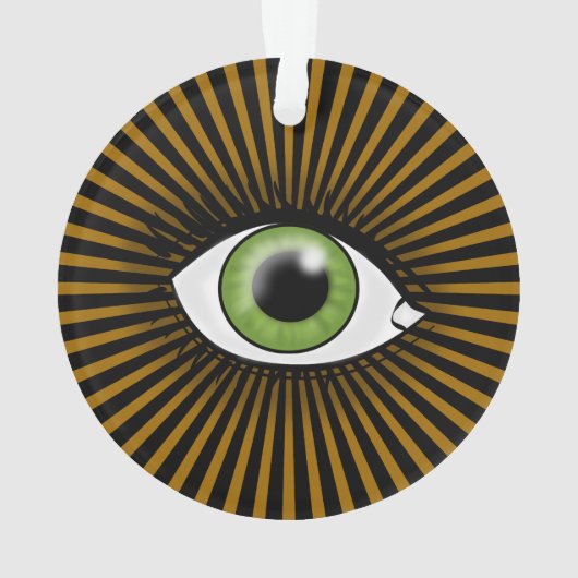 Solar Green Eye Ornament (achterkant)