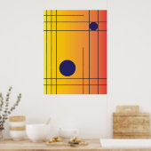 Solar Grid nr. 1 — Moderne Geometrische Wandkunst Poster (Keuken)
