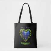 Solar Heart Green Soul – Solarpunk Canvas tas (Voorkant)