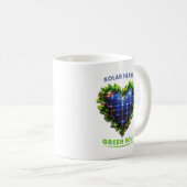 Solar Heart Green Soul Solarpunk Mug Koffiemok (Voorkant rechts)