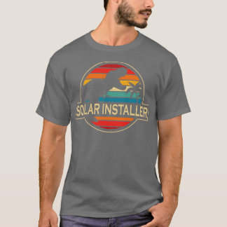 Solar Installer Dinosaur T-shirt