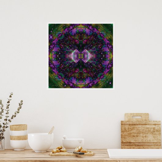 Solar Mandala 2 Poster (Keuken)