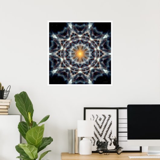 Solar Mandala 4 Poster (Thuiskantoor)