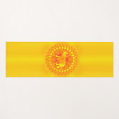 Solar mandala met olifant - voor geluk yogamat (Voorkant (horizontaal))