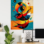 Solar Mechanica – Mid-Century Geometric Dynamics Poster (Thuiskantoor)