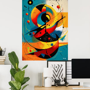 Solar Mechanica – Mid-Century Geometrische Dynamie Poster