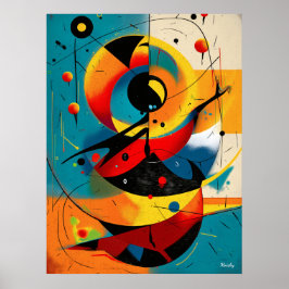 Solar Mechanica – Mid-Century Geometrische Dynamie Poster