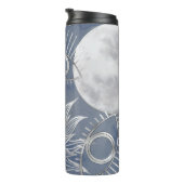 Solar Mystique | Dusty Blue Silver Moon Stars Sun Thermosbeker (Geroteerd rechts)