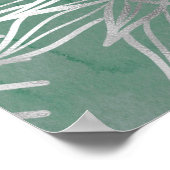 Solar Mystique | Dusty Green Silver Moon Stars Sun Poster (Hoek)