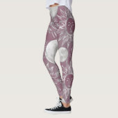 Solar Mystique | Roze zilver Moon Stars Sun Eyes Leggings (Links)