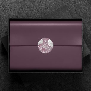 Solar Mystique   Roze zilver Moon Stars Sun Eyes Ronde Sticker