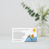 Solar Panel Cleaning Services Visitekaartje (Staand voorkant)