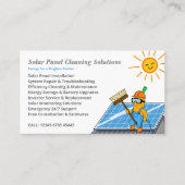 Solar Panel Cleaning Services Visitekaartje (Voorkant)