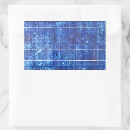 Solar panel rechthoekige sticker (Tas)