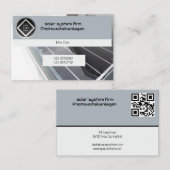 Solar Photovoltaik Anlage Technik Elektrik Verkauf Visitekaartje (Voorkant / Achterkant)