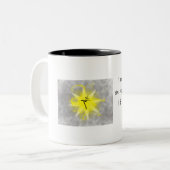 Solar Plexus Chakra Coffee mok met bevestiging (Voorkant links)