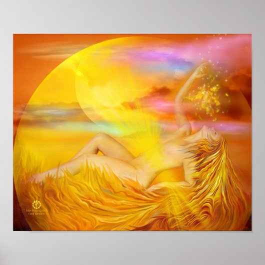Solar Plexus Chakra Goddess Fine Art Poster/Afdruk Poster (Voorkant)