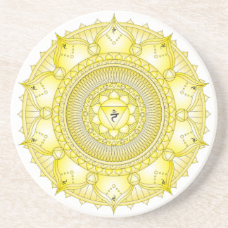 Solar Plexus Chakra Licht Mandala Onderzetter