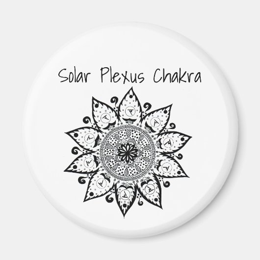 Solar Plexus Chakra magnet (Voorkant)