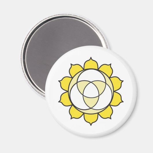 Solar Plexus Chakra Magnet (Voorkant / Achterkant)