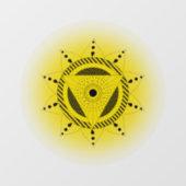 Solar Plexus Chakra Raamsticker (Vel)
