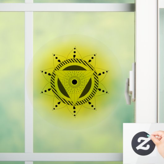 Solar Plexus Chakra Raamsticker (Huis)