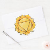 Solar Plexus Chakra Ronde Sticker (Envelop)