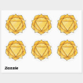 Solar Plexus Chakra Ronde Sticker (Vel)