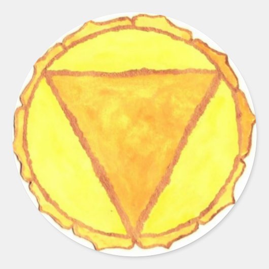 Solar Plexus Chakra Sticker (Voorkant)