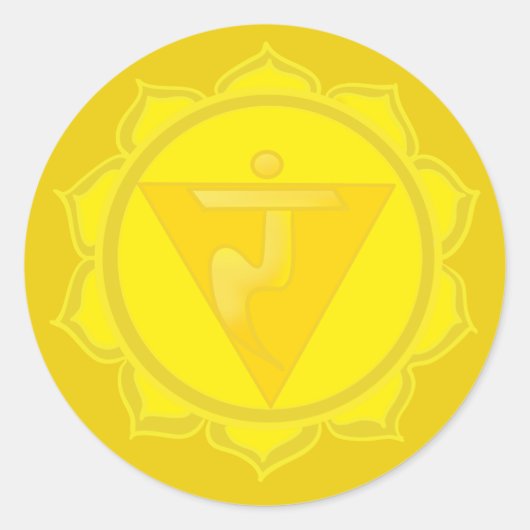Solar Plexus Chakra Sticker (Voorkant)
