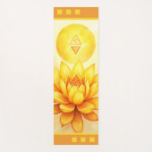 Solar Plexus Chakra Yoga Mat – Golden Power (Voorkant)