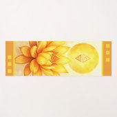 Solar Plexus Chakra Yoga Mat – Golden Power (Voorkant (horizontaal))
