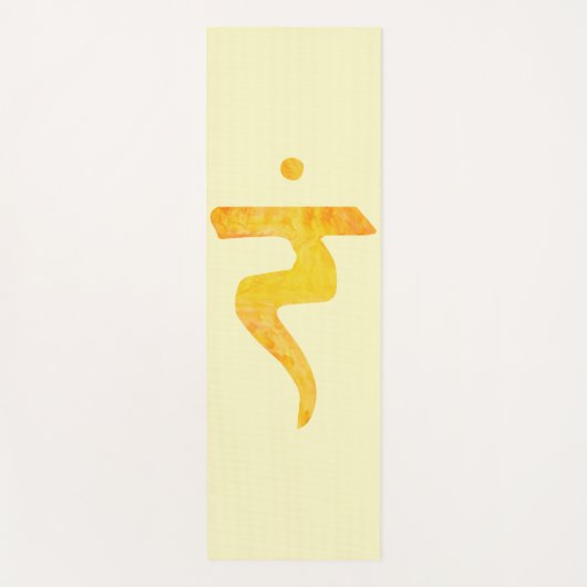 Solar Plexus Chakra Yogamat (Voorkant)