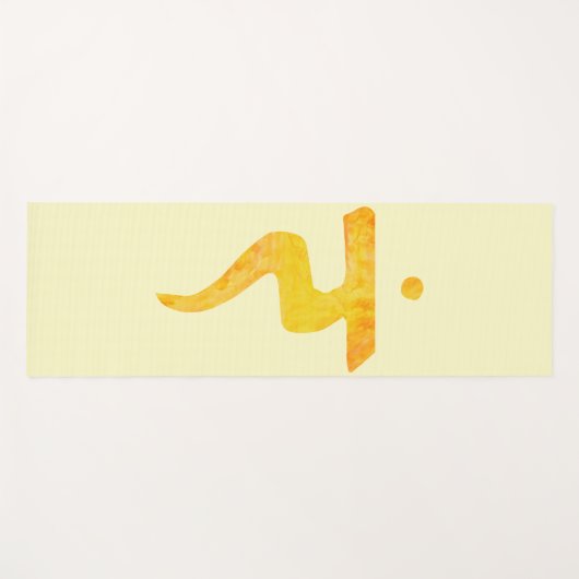 Solar Plexus Chakra Yogamat (Voorkant (horizontaal))